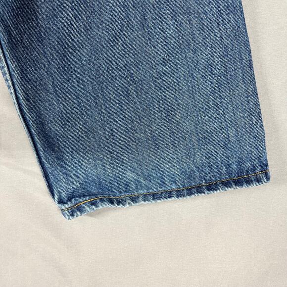Levi's 505 Jeans Mens 40X34 (*40X32.5" actual)Medium Wash Blue Straight Fit - Picture 7 of 9